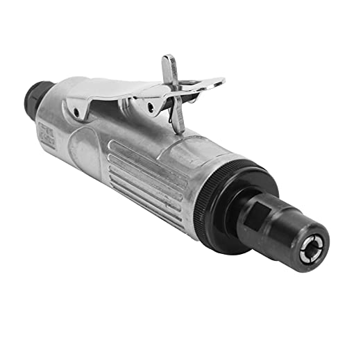 Pneumatic Straight Die Grinder, Angle Air Die Grinder Air Powered Die Grinder for Grinding Cutting Polishing Welding Repair Deburring, 1/4in Mini Zinc Alloy Engraving Machine
