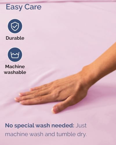 Image of Extra Deep Flex Top Split Head King Fitted Sheet - Hotel Luxury Single Fitted Sheet Only - Easily Fits 18 inch to 24 inch Mattress - Ultra Soft, Wrinkle Free w /Extra Deep Pockets - Light Pink