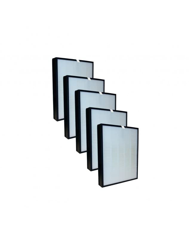 Noaton Pack 5 Filtros HEPA+Carbón FPK01 Compatible con Delonghi AC 75