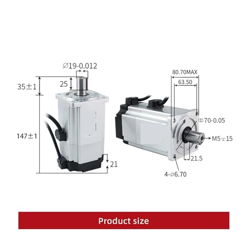 Servomoteur 1000W avec frein kit de motorisation 80SSP100 ASD2100 - 2