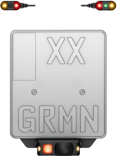 Garmin zūmo R1, Radar de visión Trasera y Visibilidad de ángulo Muerto para Motocicletas, Discreto, con Luces externas y alertas sonoras, emparejable con zūmo XT2 o Smartphone Compatible.