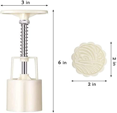 16 PCS Bath Bomb Mold Set Includes 2 pcs Bath Bombs Press and 14 pcs Different Pattern Stamps for Cookie Stamps Pastry Tool Moon Cake Maker Bath Bombs Press