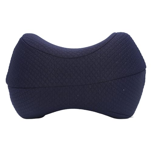 Memory Foam Leg Pillow, Comfortable Support, Pressure Relief, Washable Cover, for Pregnancy, Leg Aches, Polyester Velvet Memory Foam (Navy Blue)