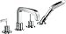 Produktbild Hansgrohe Wannenarmatur 4 Loch Axor Citterio F Set für Fliesenrand chrom mit Hebelgriff 39454000