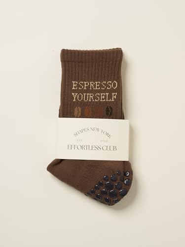 Image of Shapes Studio Half Calf Grip Socks, Cute Fruit Pilates Socks, Ruffle Socks, Non-Slip for Barre Yoga