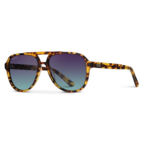 Image of WearMe Pro Chic Retro Oversized Polarized Sunglasses: Statement Aviators for Women