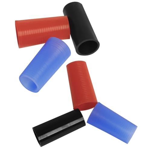 MINAOLULUS Saxophon Halsmanschette Silikon 6 Stück Sortiment für Alt und Tenorsaxophon mit Biegehalshülse zur Klangoptimierung Beim Musizieren