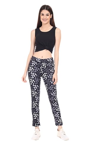 Image of Women Regular Fit Cotton Blend Plain Comfortable Night Track Pant, Lower, Sports Trouser, Joggers, Lounge Wear and Daily Gym Wear for Ladies, M to 3XL