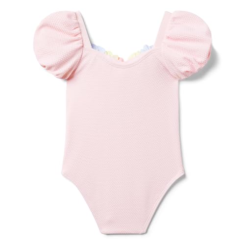 Janie and Jack Girls' Pink Flower Onepiece (Toddler/Little Big Kids), Multicolor2