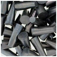 WidgetCo #0000 Rubber Stoppers, Rubber Plugs, Tapered, Industrial Grade (Qty 100)