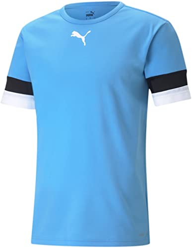 Puma - Mens Teamrise Jersey, Color Team Light Blue/Puma Black/Puma White, Size: X-Large