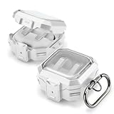 Anlinser Compatible with Samsung Galaxy Buds 4 Pro Case & Galaxy Buds 4 Case, Rugged Shockproof Protective Cover with Secure Locking Protection, Wireless Charging, White