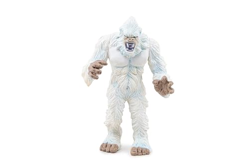Papo - Yeti Figur - Handbemaltes abscheuliches Schneemann-Spielzeug für Kinder ab 3 Jahren - Fantasy-Eismonster mit verschneitem Fell und Krallenhänden - robuster Kunststoff - Mittelalterliche