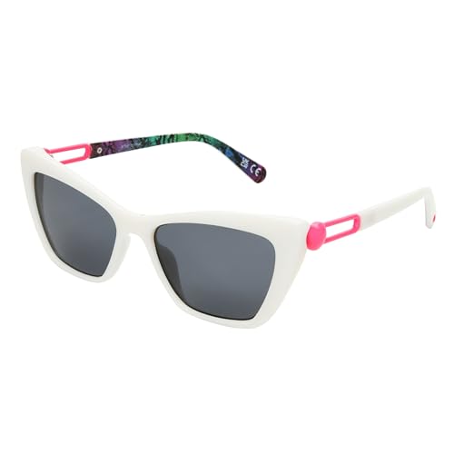 Betsey Johnson Womens Unbothered Cat Eye Sunglasses White 54 mm