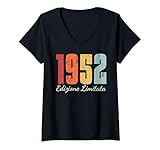 Photo Gallery donna annata 1952 edizione limitata anni 72 compleanno maglietta con collo a v Photo Gallery donna annata 1952 edizione limitata anni 72 compleanno maglietta con collo a v