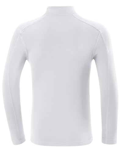 Blueleaf Youth Boys' Thermal Compression Shirt Mock Neck Long Sleeve Fleece Lined Base Layer Football Baseball Undershirt2