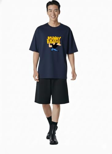 Image of Men's Cotton Oversized Fit Oversized Baggy Fit Drop Shoulder Cool and Stylish