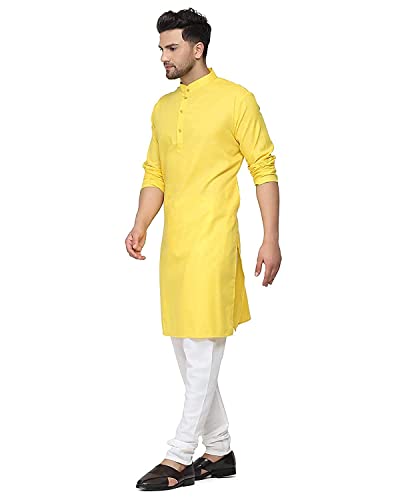 Image of OORA Men's Cotton Kurta & Pajama Set for Birthday,Wedding, Ceremony, Casual, Engagement