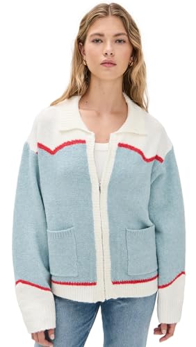 Bailey Rose Women's Cowboy Cardigan, Sky Blue, M