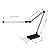 Realspace™ Architect Desk Lamp, Adjustable, 21-1/2"H, Black/Silver
