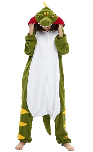 SAMGU Onesie Adult Tyrannosaurus Rex Dinosaur Halloween Cosplay Costume One Piece Pajamas for Women and Men