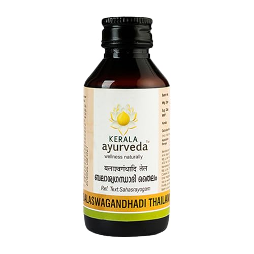 Image of KERALA ayurveda Balaswagandhadi Tailam 200ml | Improved Muscle Strength| Relieves Weakness & Tiredness After Illness | Herbal Massage Oil | With Bala, Aswagandha, Laksha, and Sesame Oil