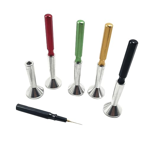 PUFAHAU 5 tazas con bolígrafo de aceite, soporte de metal, herramienta de reparación de relojeros, accesorios de reparación