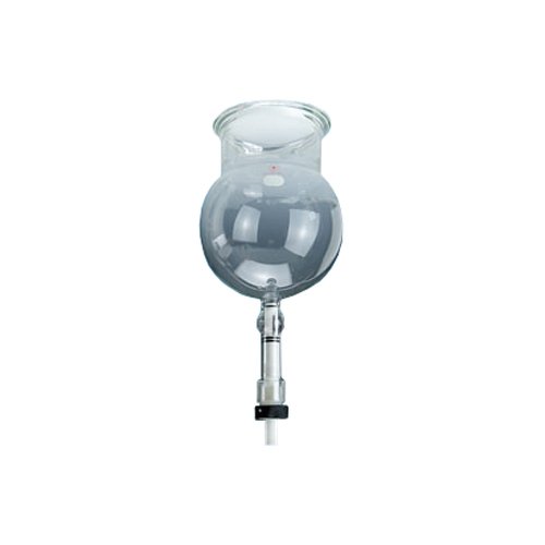 6540-110 Series Spherical Reaction Flask with ZDS Valve, Schott-Duran Grooved Flange Opening, 150 mm ID, 5L Capacity