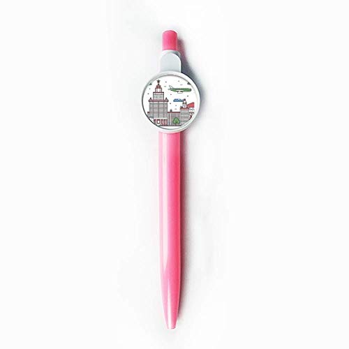 Stylo à bille rétractable bleu avec symbole national de la Russie