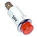 Allpoints 38-1215 Signal Light, 1/2" Dia., 1/4" Tab Terminal, Round, Amber, 28V, 1/3 Watt,