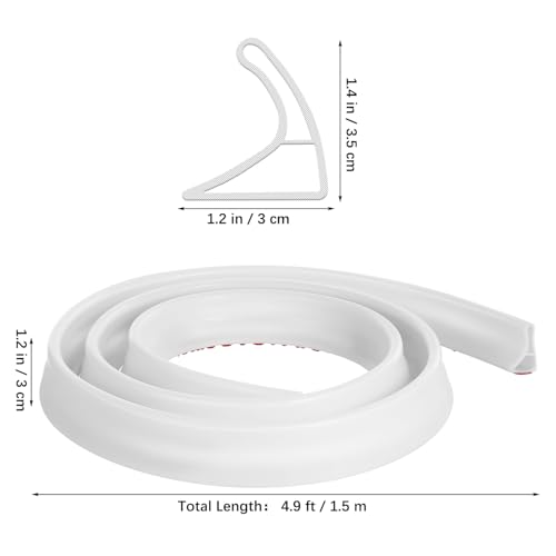 Protector salpicaduras ducha flexible con sistema autoadhesivo para evitar fugas 3