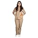 M&M SCRUBS Women Scrub Set Medical Scrub Top and Pants XL Khaki
