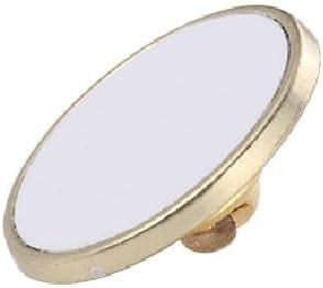 60 Pieces 0.98 Inch Sublimation Blank Gold Pin Button Aluminum DIY Sublimation Pins Round for DIY Craft Badge Jewelry Lapel, Golden Tone