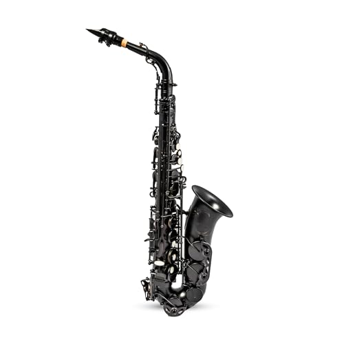 Image of BetterSax Session Alto Saxophone Matte Black Finish - Hand-Crafted Professional Saxophone - Enhanced Tone, Projection & Ergonomics - Includes Professional Hand-Finished Mouthpiece | Hand-Crafted Professional Saxophone, Enhanced Tone, Projection & Ergonomics, Includes Professional Hand-Finished Mouthpiece
