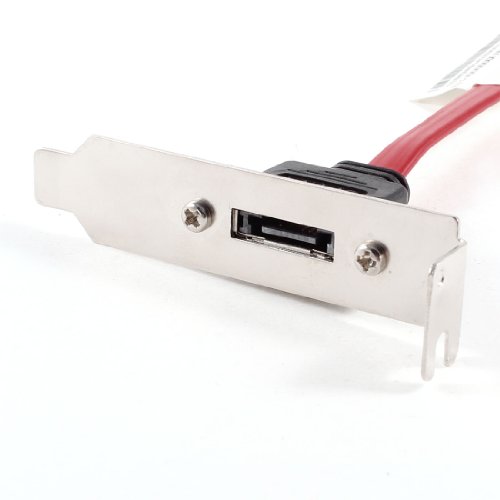 Cable SATA Interno a eSATA Externo Rojo 15cm