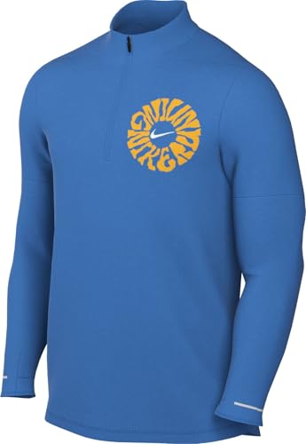 Nike Run Energy Camiseta De Running Dri-Fit con Cremallera De 1/4 - Hombre, Lt Photo Blue/Summit White, FV9608-435, M