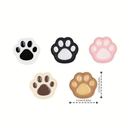 Set 5 imanes decorativos huella para refrigerador miniatura 2