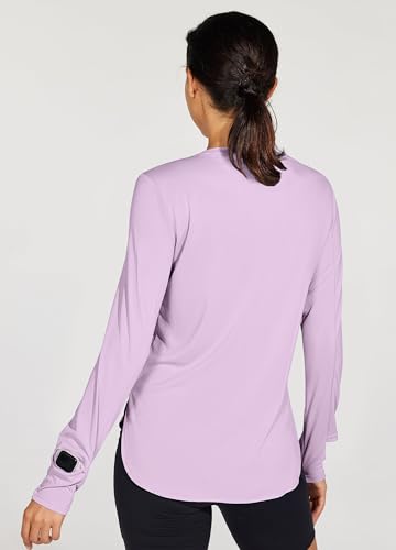 Willit Camisas de sol femininas FPS 50+ FPS manga longa caminhadas leve secagem rápida proteção UV r