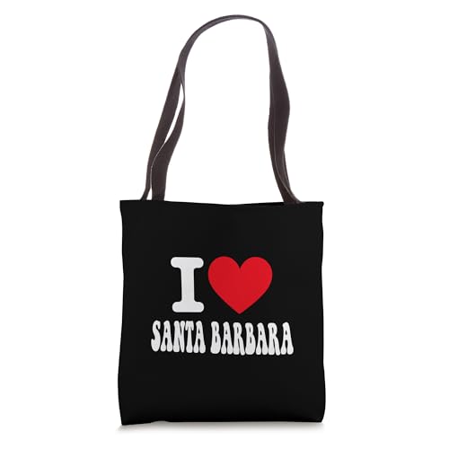 I Love SANTA BARBARA California Heart Souvenir CA City Pride Tote Bag