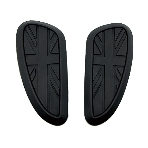 Autocollants protection réservoir retro moto antiderapant noir