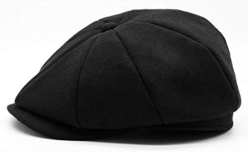 Fashion Men’s Classic Newsboy Gatsby Hat Blend Wool Vintage Flat Ivy Cabbie Cap Boyfriend Gifts(Medium/Large/X-Large)