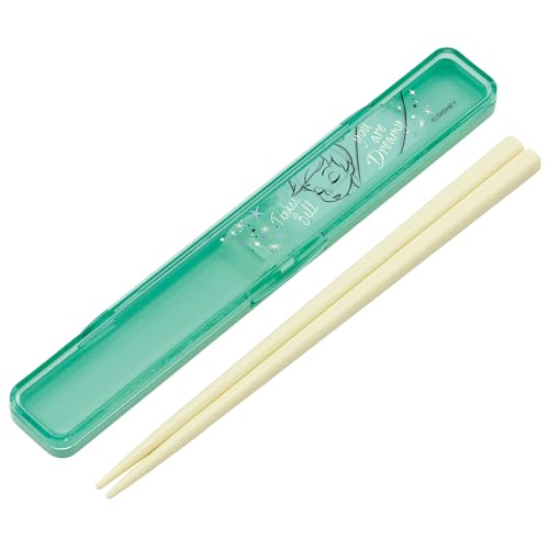 スケーター(Skater) 箸 箸箱セット 大人用 抗菌 18cm カチャカチャ鳴らない 日本製 ディズニー ピーターパン ティンカーベル ABC3AG-A