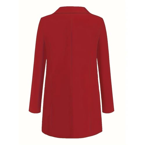 Womens Casual Blazers 2024 Winter Open Front Long Sleeve Work Office Suit Jackets Blazer4