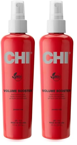 CHI Volume Booster Liquid Bodifying Glaze,Flexible Hold For Volume,Body,& Thicker-Looking Hair,Sulfate & Paraben-Free,8 Oz,(Pack of 2)