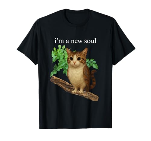 Lustiges Meowl Meme, Katze Eule Meme Brainrot Gen Alpha T-Shirt