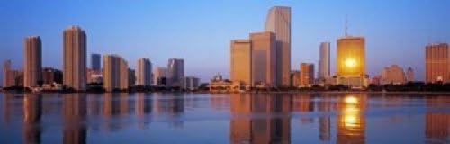 Posterazzi Sunrise Miami Florida USA - Póster (18 x 6)