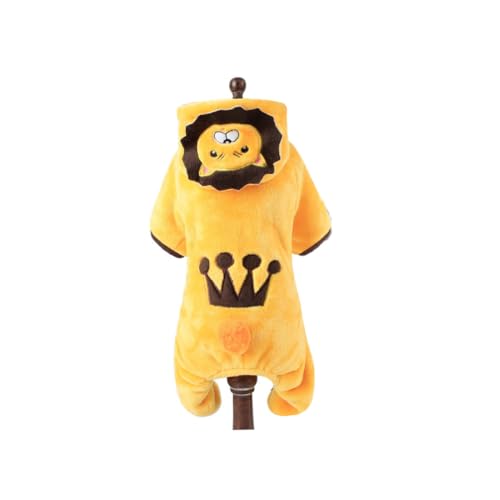 Disfraz León para Perros XS de Coral Fleece miniatura 4