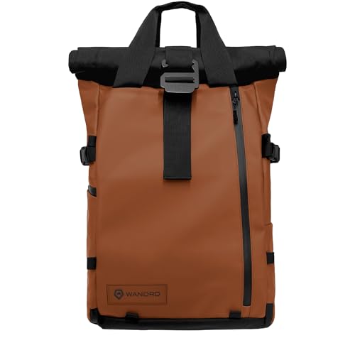 Image of WANDRD PRVKE 31L Backpack: Weather-Resistant Travel & Camera Backpack with Laptop Sleeve, Quick Side Access, Clamshell Opening - Ideal Photography & Travel Bag (Sedona Orange)