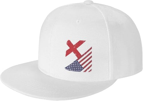 England British American Flag Adjustable Outdoor Baseball Hat Flat Hat