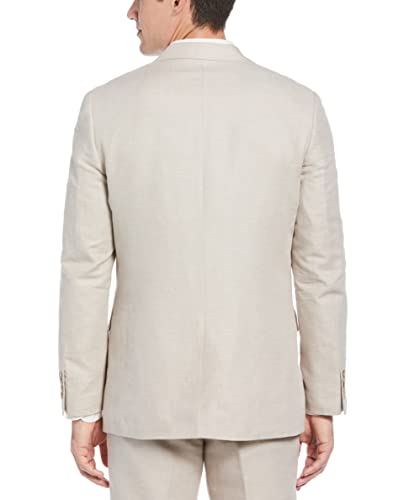 Perry Ellis Men's Linen-Blend Suit Jacket with Chest Pocket, Breathable & Lightweight Single Breasted Blazer, Regular Fit2